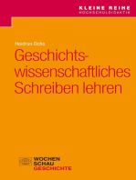 Geschichtswissenschaftliches Schreiben lehren