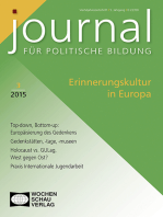 Erinnerungskultur in Europa: Journal für politische Bildung 3/2015