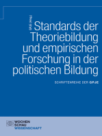 Standards der Theoriebildung und empirischen Forschung in der politischen Bildung