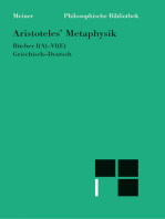 Metaphysik. Erster Halbband: Bücher I (A) - VI (E). Zweisprachige Ausgabe