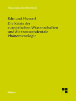 Die Krisis der europäischen Wissenschaften und die transzendentale Phänomenologie: Eine Einleitung in die phänomenologische Philosophie