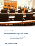 Personalentwicklung in der Politik: Kommunale Mandatsträger qualifizieren - politischen Nachwuchs fördern