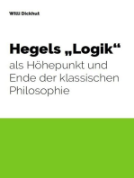 Hegels "Logik" als Höhepunkt und Ende der klassischen Philosophie