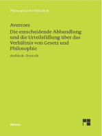 Die entscheidende Abhandlung und die Urteilsfällung über das Verhältnis von Gesetz und Philosophie: Zweisprachige Ausgabe