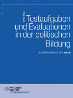 Testaufgaben und Evaluationen in der politischen Bildung: Schriftenreihe der GPJE
