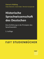 Historische Sprachwissenschaft des Deutschen: Eine Einführung in die Prinzipien des Sprachwandels