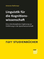 Linguistik für die Kognitionswissenschaft: Eine interdisziplinäre Ergänzung zur Einführung in die Sprachwissenschaft