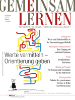 Werte vermitteln - Orientierung geben: Gemeinsam lernen 4/2016