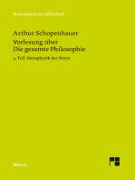 Vorlesung über Die gesamte Philosophie oder die Lehre vom Wesen der Welt und dem menschlichen Geiste, 4. Teil: Metaphysik der Sitten