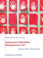 Länderreport Frühkindliche Bildungssysteme 2011: Transparenz schaffen - Governance stärken