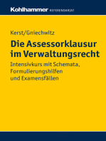 Die Assessorklausur im Verwaltungsrecht: Intensivkurs mit Schemata, Formulierungshilfen und Examensfällen