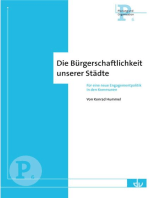 Die Bürgerschaftlichkeit unserer Städte: Für eine neue Engagementpolitik in den Kommunen