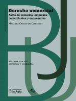 Derecho Comercial. Actos de comercio, empresas, comerciantes y empresarios.:  (Segunda edición. Ampliada y corregida)