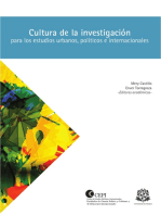 Cultura de la investigación para los estudios urbanos, políticos e internacionales