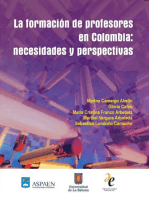 La formación de profesores en Colombia: necesidades y perspectivas