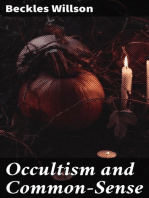 Occultism and Common-Sense