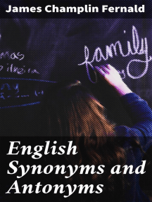 Read English Synonyms And Antonyms Online By James Champlin Fernald Books