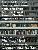 Literary and Philosophical Essays: French, German and Italian