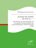 „Kreuzen Sie einfach die Drei an…“: Der Einfluss der Interviewdauer auf homogenes Antwortverhalten bei computergestützten Telefoninterviews (CATI)