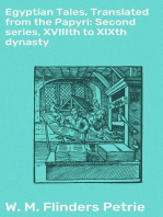 Egyptian Tales, Translated from the Papyri: Second series, XVIIIth to XIXth dynasty