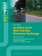30 Jahre nach dem Fall des Eisernen Vorhangs: OST-WEST. Europäische Perspektiven 3/19