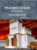 Psaumes Tehilim - Hebreu-Phonetique-Francais