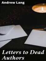 Letters to Dead Authors