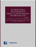 Estructura matemática para la evaluación de proyectos 4a edición