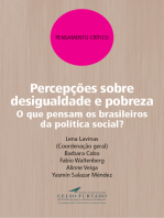 Percepções sobre desigualdade e pobreza: O que pensam os brasileiros da política social?