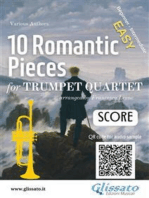 Trumpet Quartet Score of "10 Romantic Pieces"