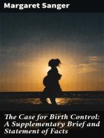 The Case for Birth Control: A Supplementary Brief and Statement of Facts