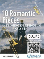 Trombone/Euphonium Quartet Score of "10 Romantic Pieces"