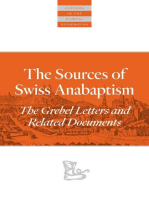 The Sources Of Swiss Anabaptism