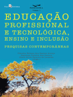 Educação profissional e tecnológica, ensino e inclusão: Pesquisas contemporâneas