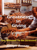 Greatness In Giving