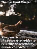 The genetic and the operative evidence relating to secondary sexual characters