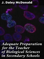 Adequate Preparation for the Teacher of Biological Sciences in Secondary Schools