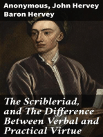 The Scribleriad, and The Difference Between Verbal and Practical Virtue