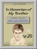 In Memoriam of My Brother. Vitaly Gunin
