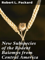 New Subspecies of the Rodent Baiomys from Central America: University of Kansas Publications, Museum of Natural History