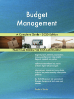 Budget Management A Complete Guide - 2020 Edition