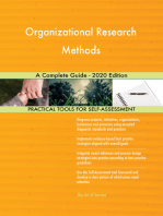Organizational Research Methods A Complete Guide - 2020 Edition