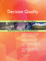 Decision Quality A Complete Guide - 2020 Edition