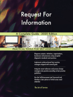 Request For Information A Complete Guide - 2020 Edition