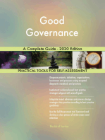 Good Governance A Complete Guide - 2020 Edition