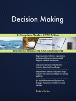 Decision Making A Complete Guide - 2020 Edition