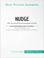 Nudge von Cass R. Sunstein und Richard H. Thaler (Zusammenfassung & Analyse): Wie man kluge Entscheidungen anstößt