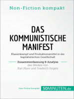 Das Kommunistische Manifest. Zusammenfassung & Analyse des Werkes von Karl Marx und Friedrich Engels: Klassenkampf und Produktionsmittel in der kapitalistischen Gesellschaft