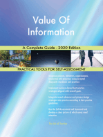 Value Of Information A Complete Guide - 2020 Edition