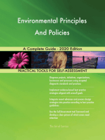 Environmental Principles And Policies A Complete Guide - 2020 Edition